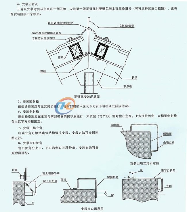 合成树脂瓦安装图2